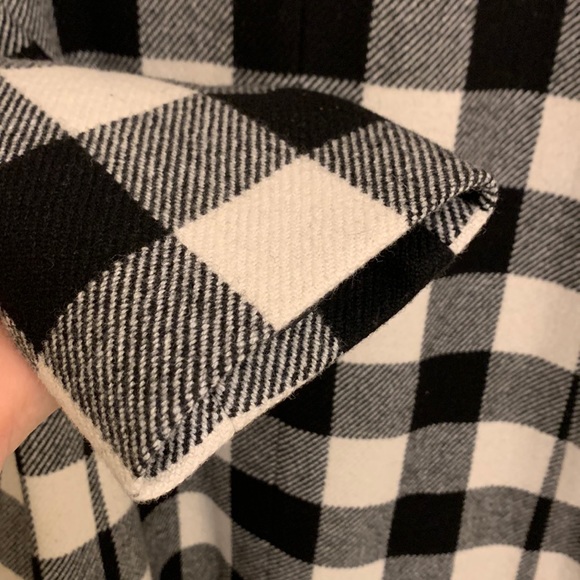 Black and White Wool Coat EUC - Picture 3 of 16